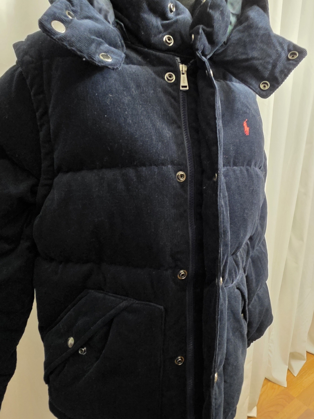Polo Ralph Lauren Boysโ XL 18โ20 Convertible Corduroy Down Jacket - Picture 7 of 10